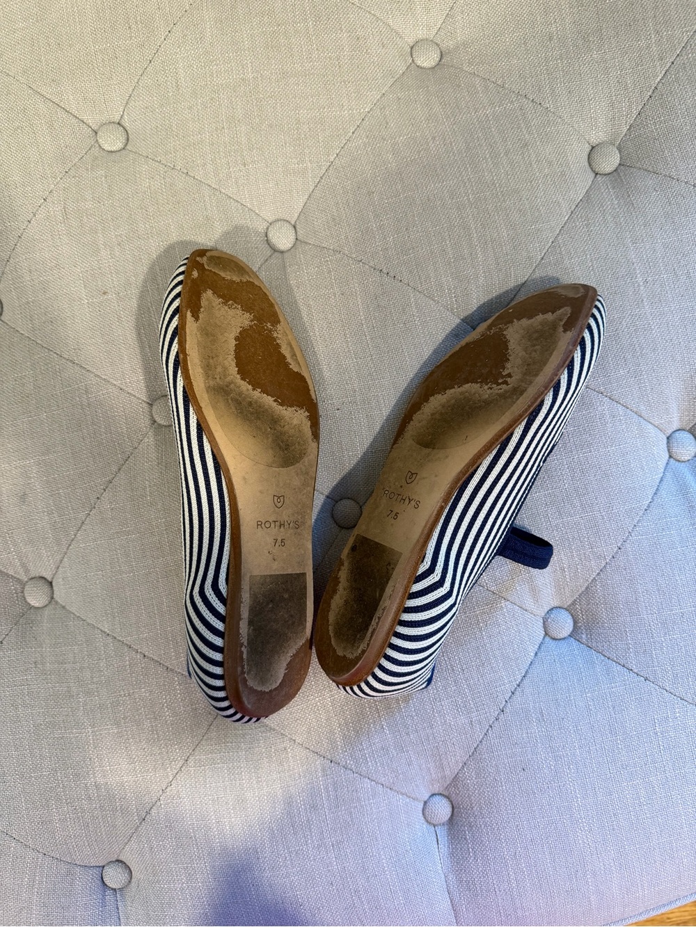 Rothy’s Navy Striped Mary Jane Flats - Picture 3 of 3